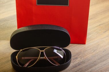 sunglasses in a case