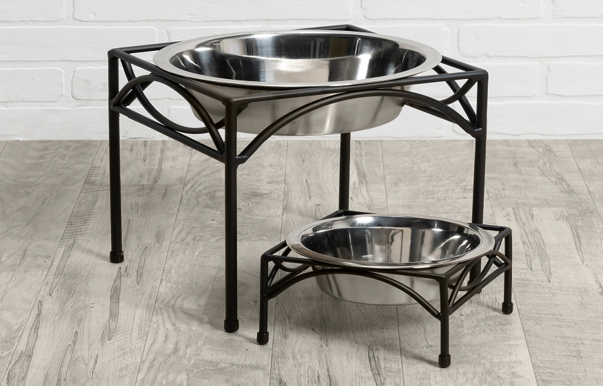 single elevated dog bowls